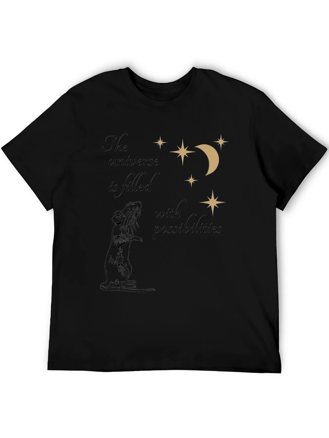 Universe Rat T-Shirt - Black