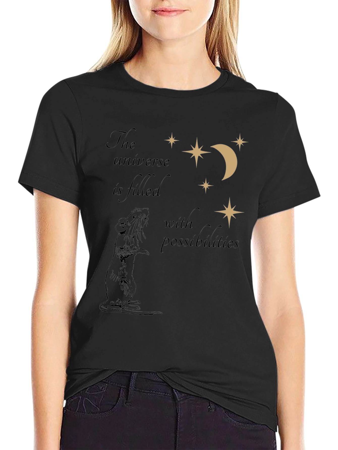 Universe Rat T-Shirt - Black