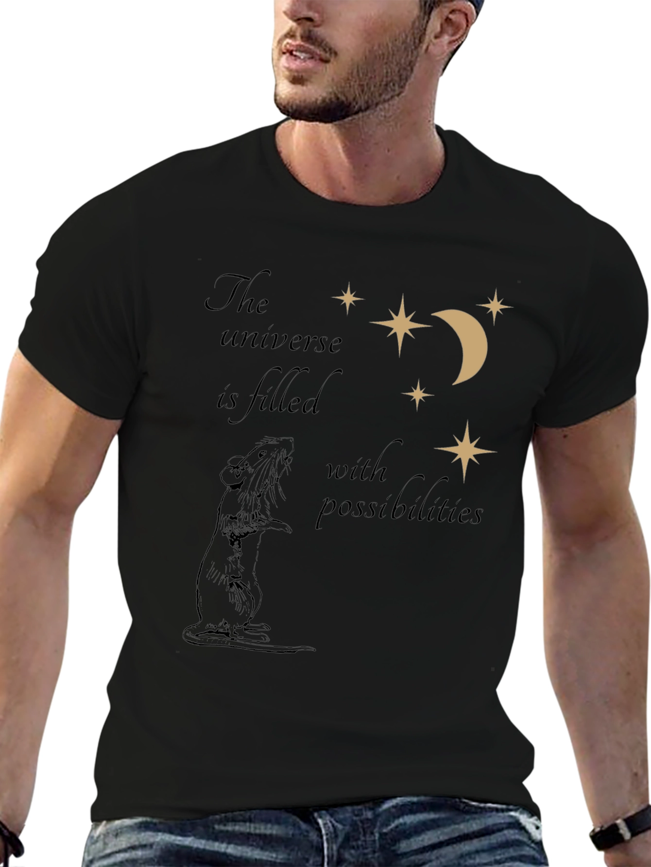 Universe Rat T-Shirt - Black