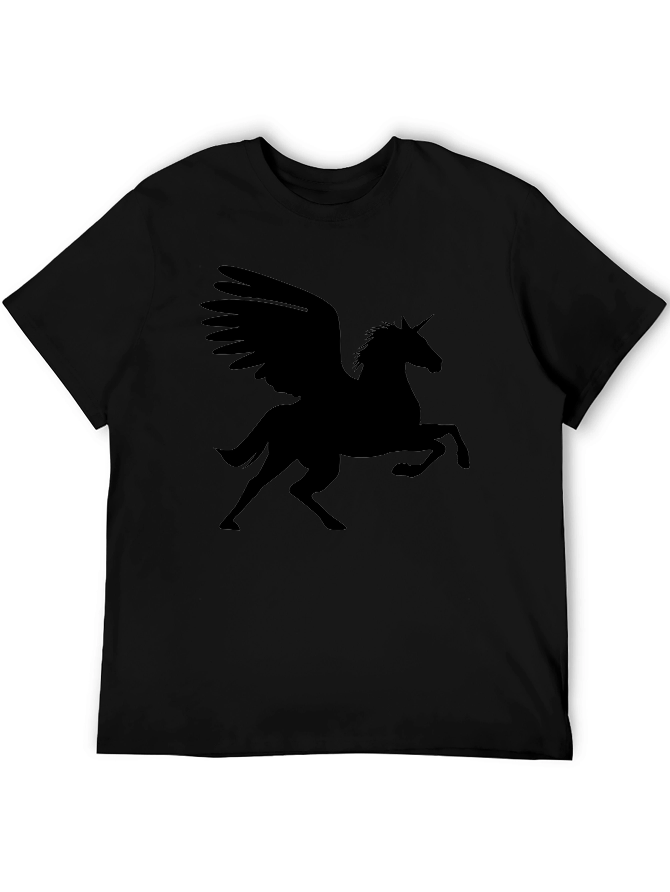 Pegasus Graphic Tee - Black Cotton Blend
