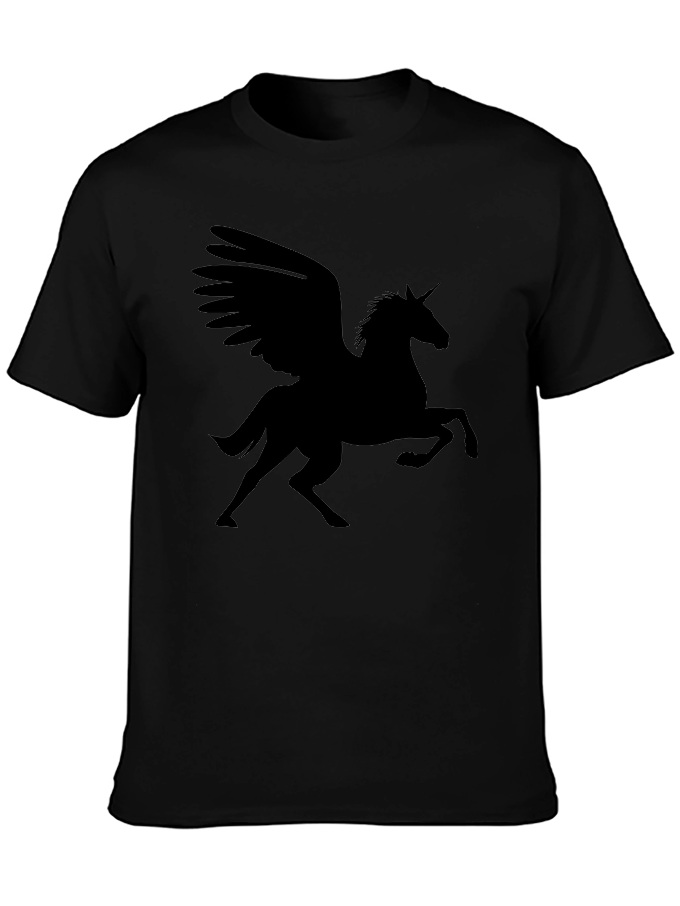 Pegasus Graphic Tee - Black Cotton Blend