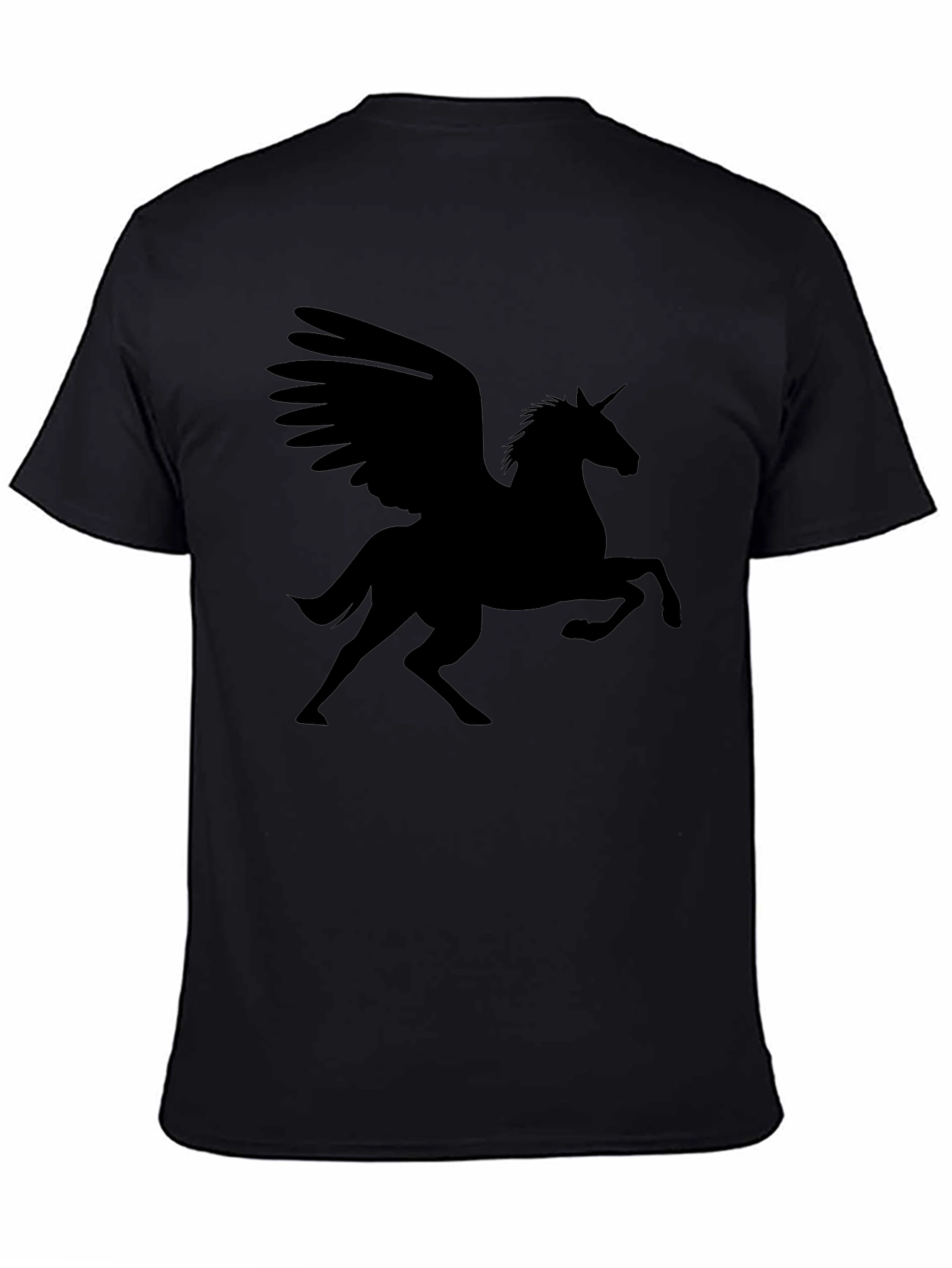 Pegasus Graphic Tee - Black Cotton Blend