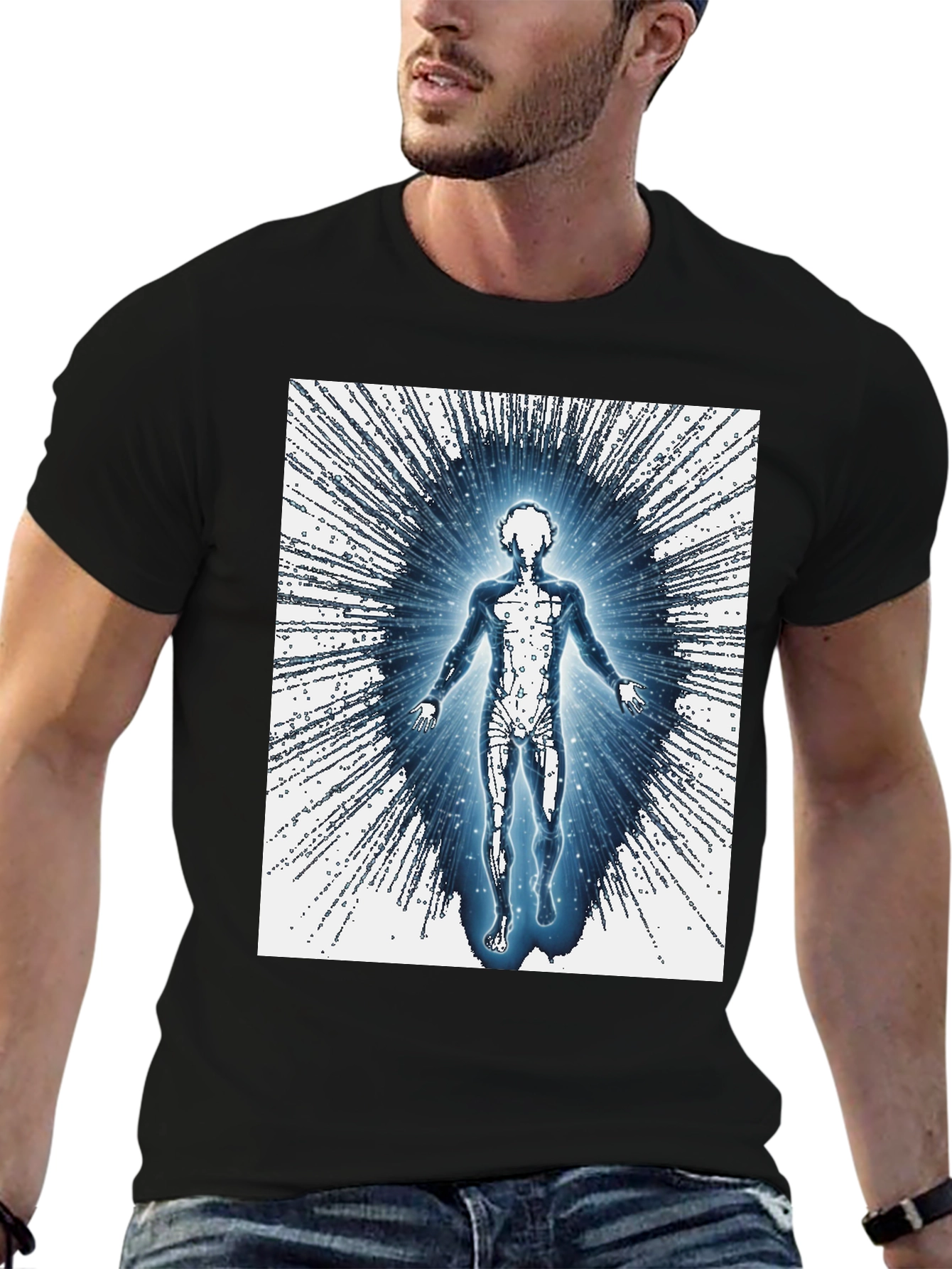 Enlightened Being T-Shirt - Black Cotton