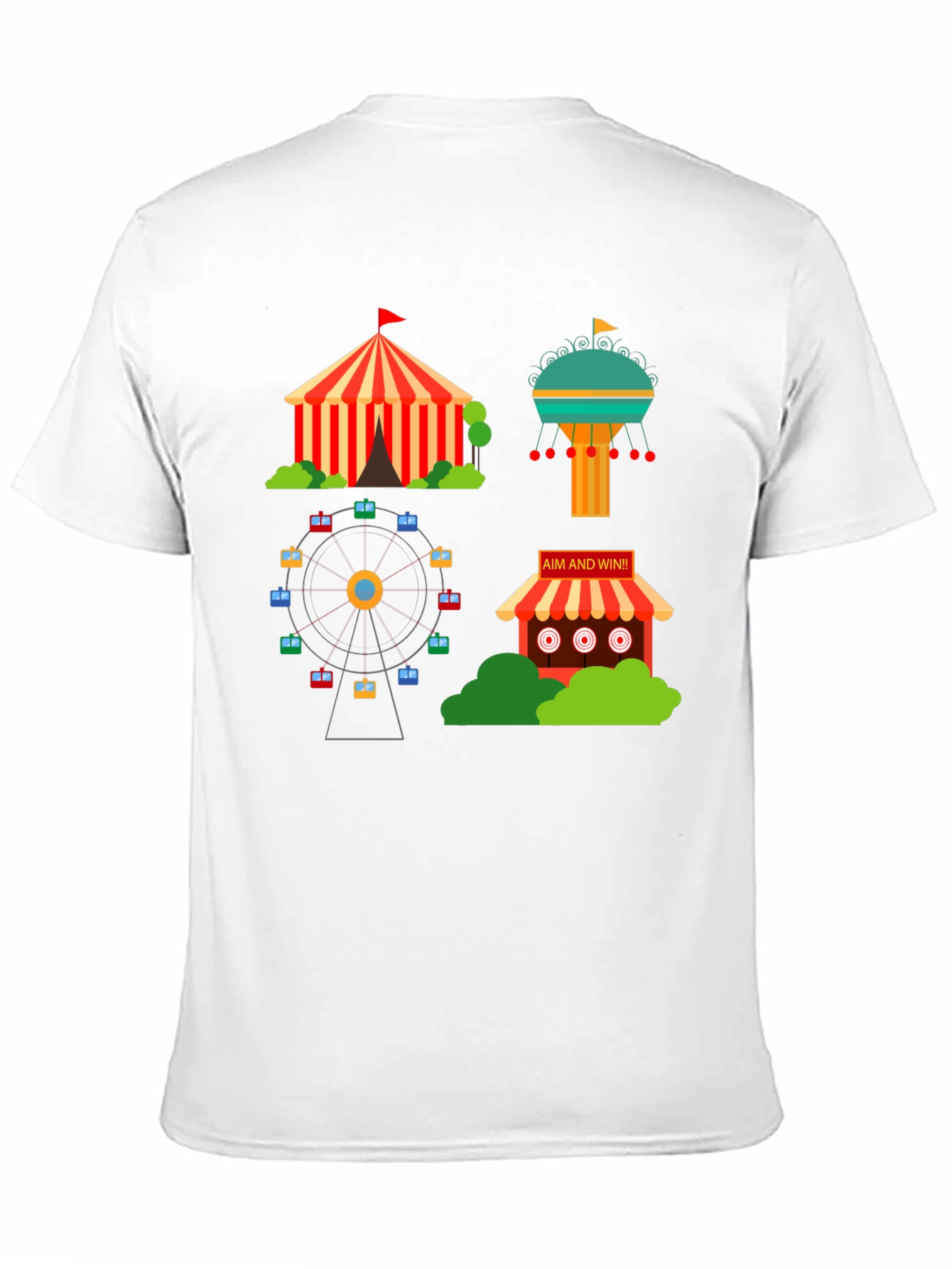 Amusement Park Graphic Tee - Fun Carnival Shirt