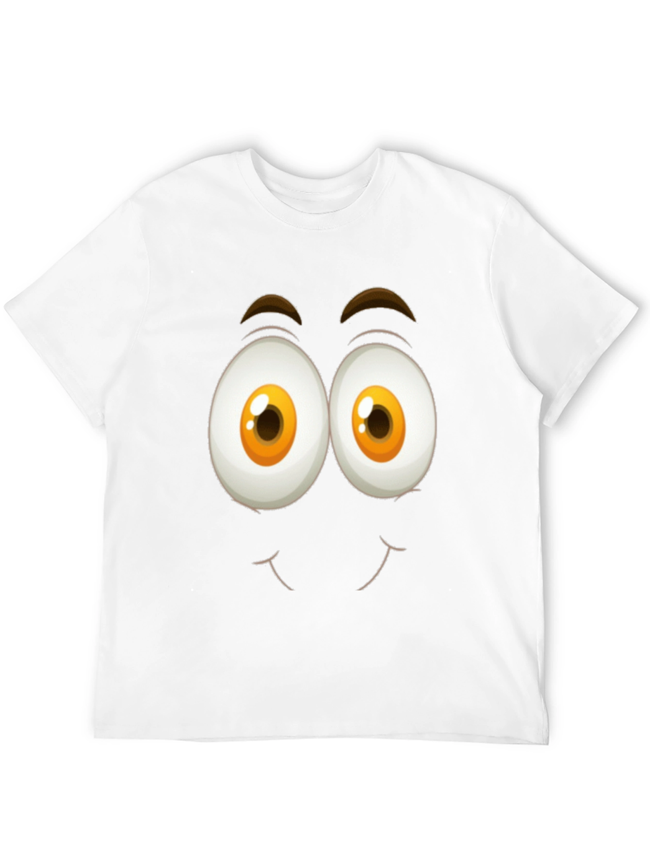 Funny Face Graphic Tee - Black Cotton T-Shirt