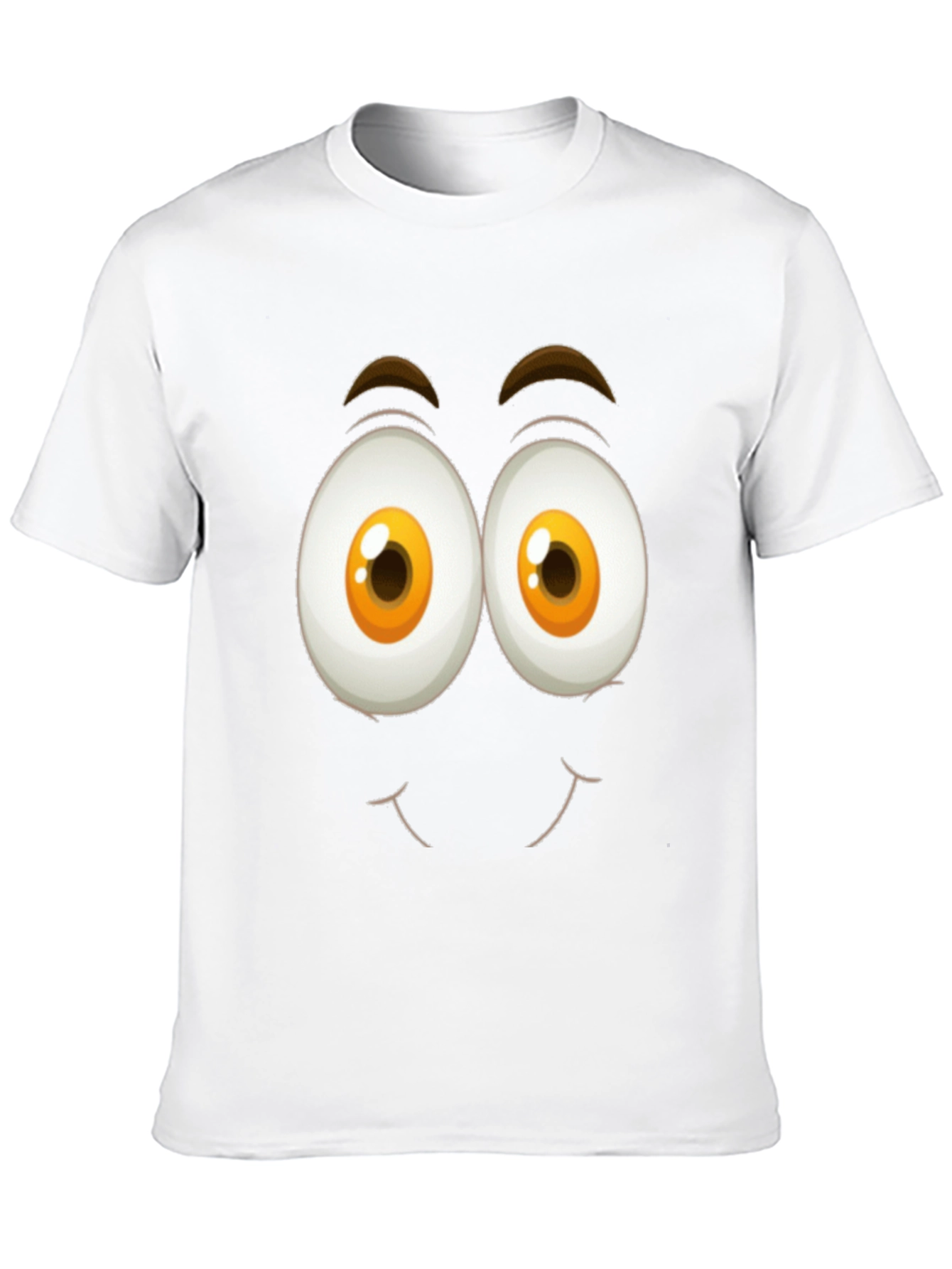 Funny Face Graphic Tee - Black Cotton T-Shirt