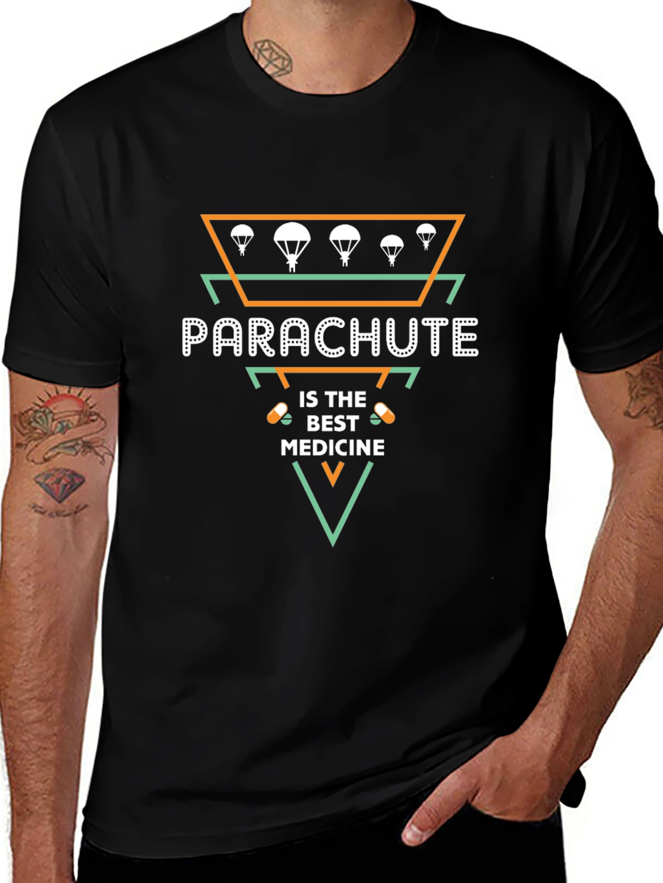 Parachute is The Best Medicine Graphic T-Shirt