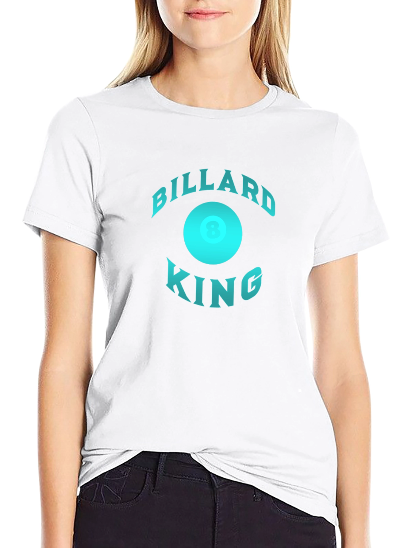 Billiard King Graphic T-Shirt - Black Cotton Tee