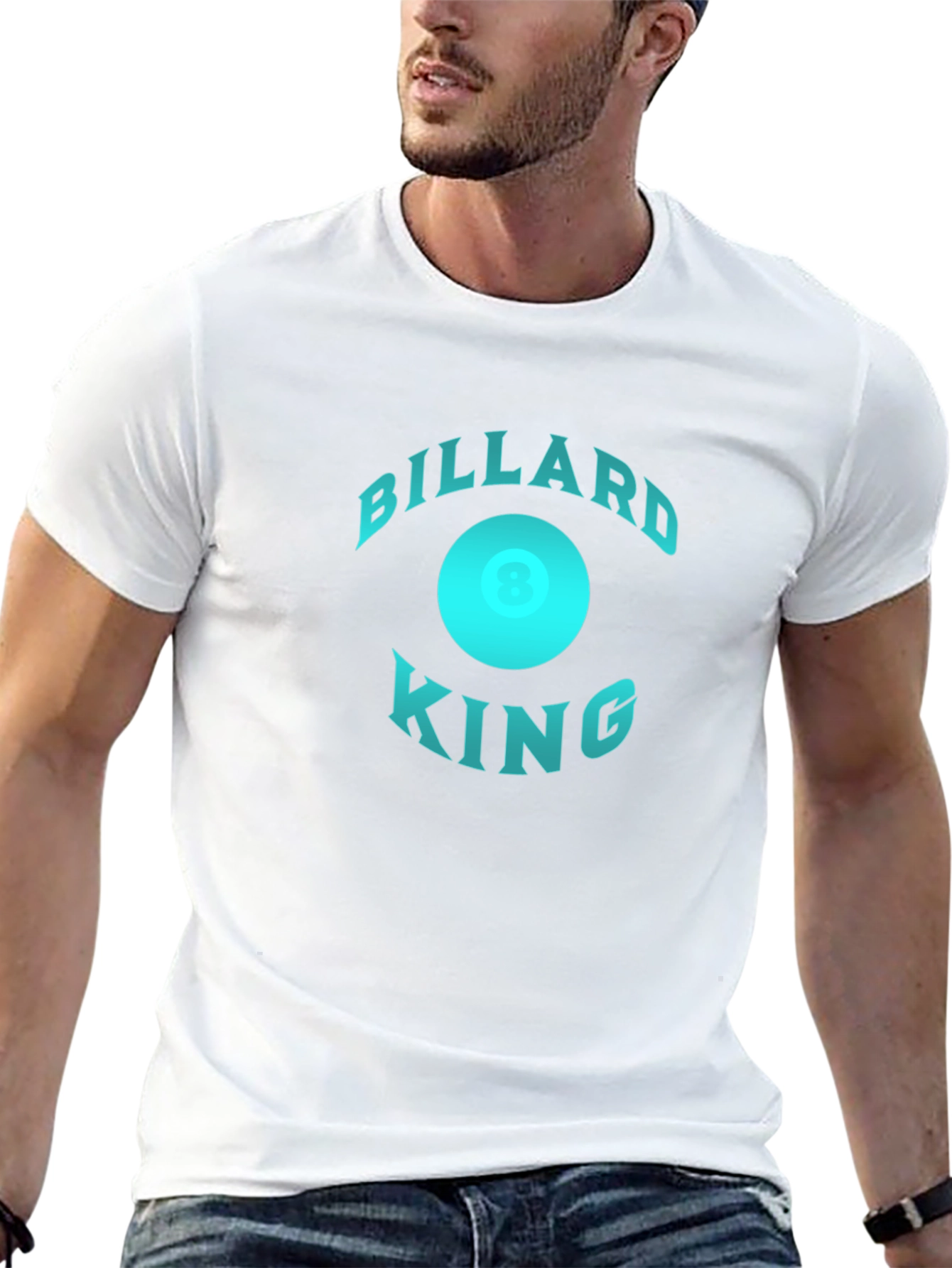 Billiard King Graphic T-Shirt - Black Cotton Tee