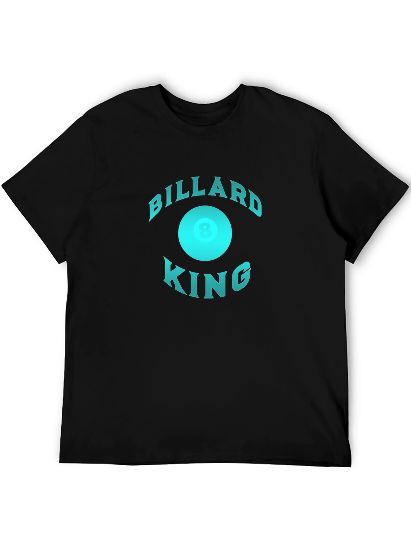 Billiard King Graphic T-Shirt - Black Cotton Tee