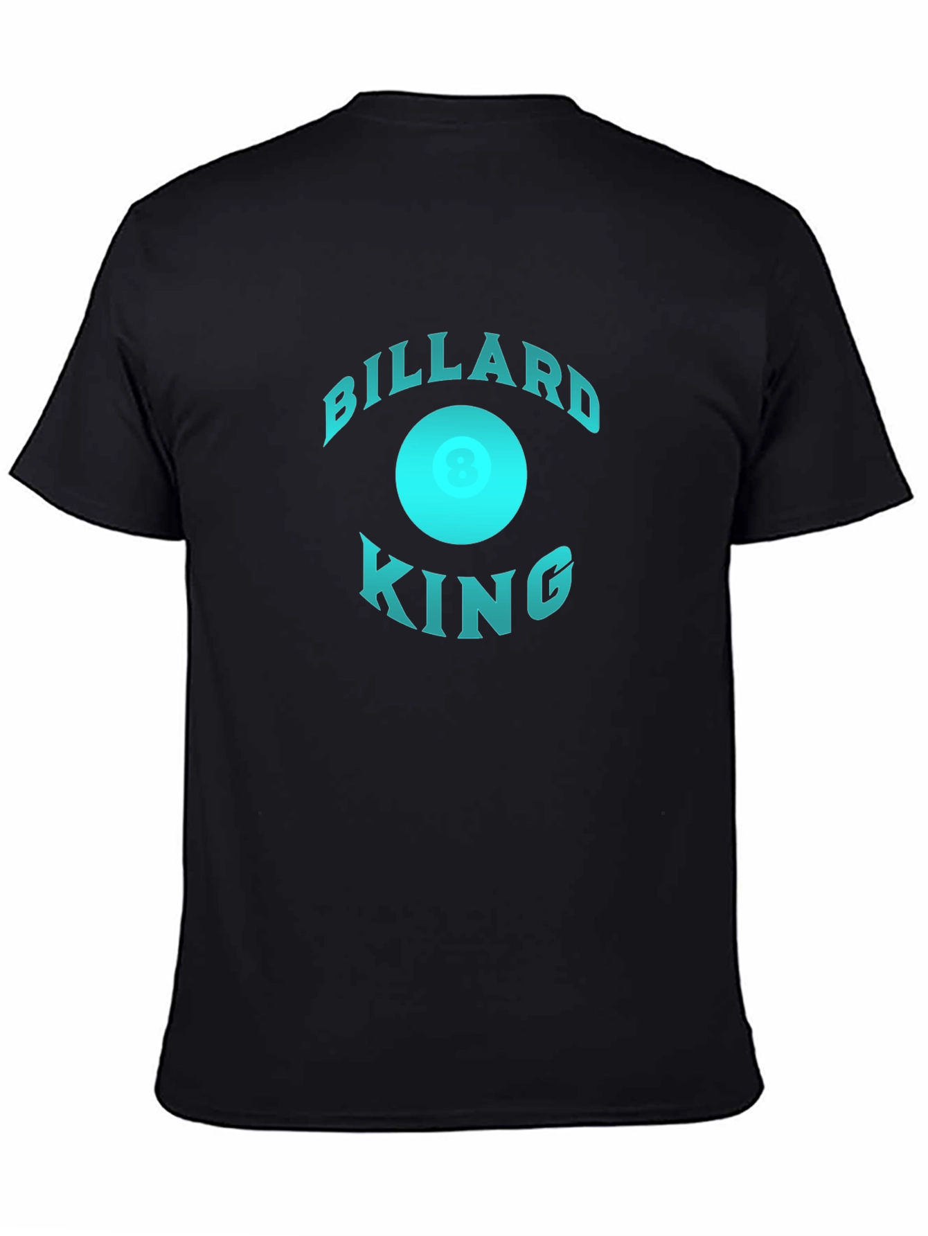 Billiard King Graphic T-Shirt - Black Cotton Tee