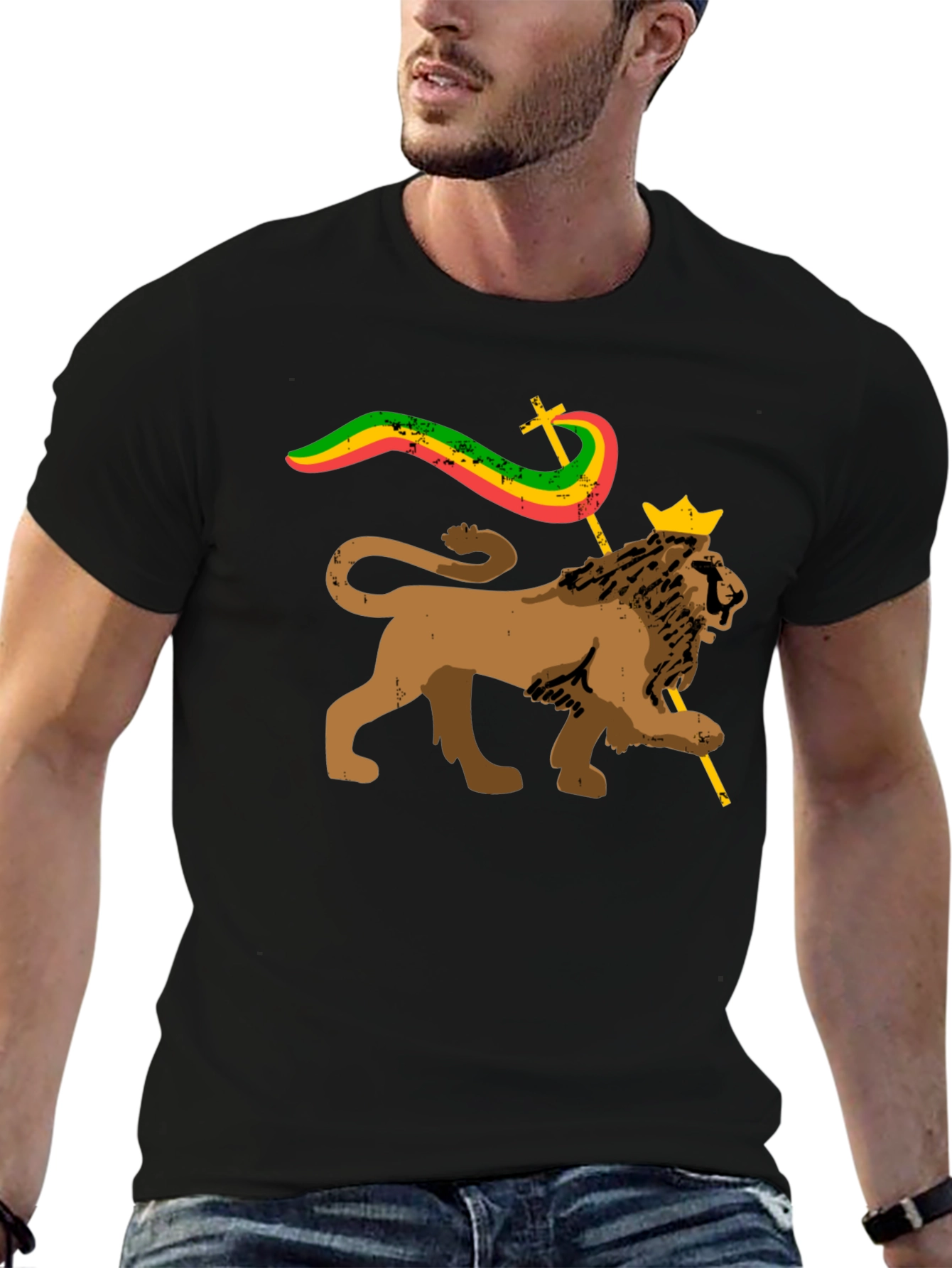 Rasta Lion T-Shirt - Reggae Culture