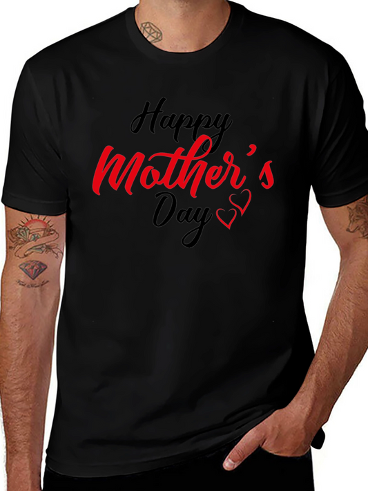 Happy Mothers Day Black T-Shirt