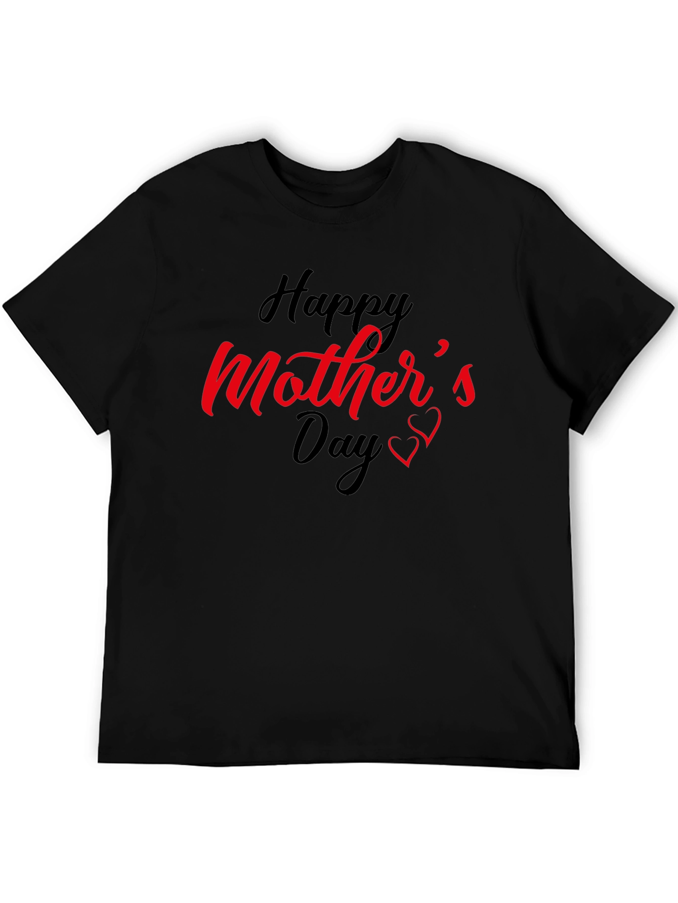 Happy Mothers Day Black T-Shirt