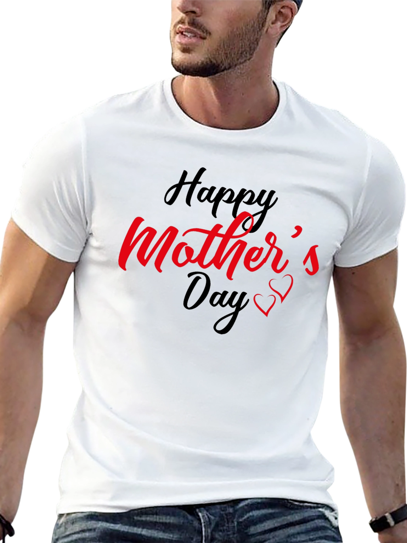 Happy Mothers Day Black T-Shirt