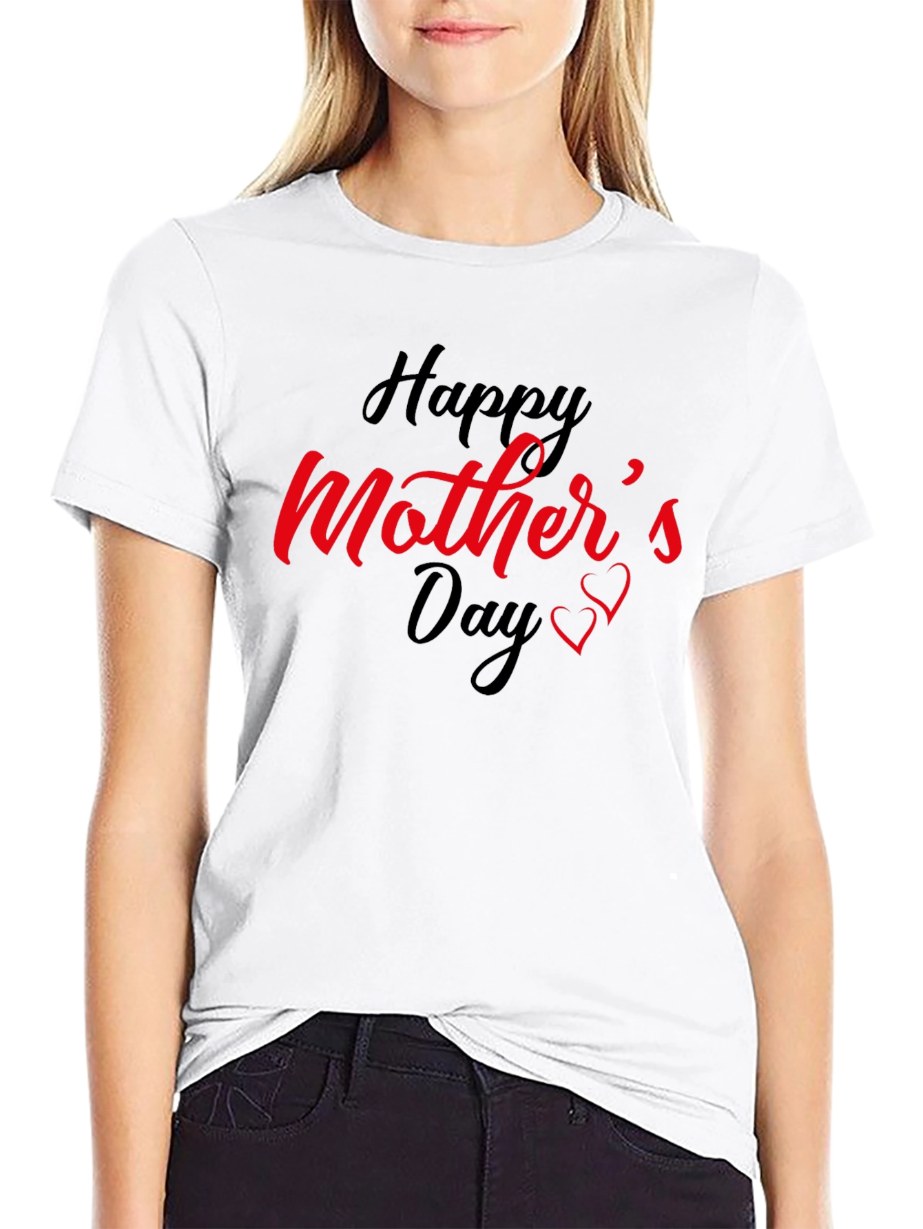 Happy Mothers Day Black T-Shirt