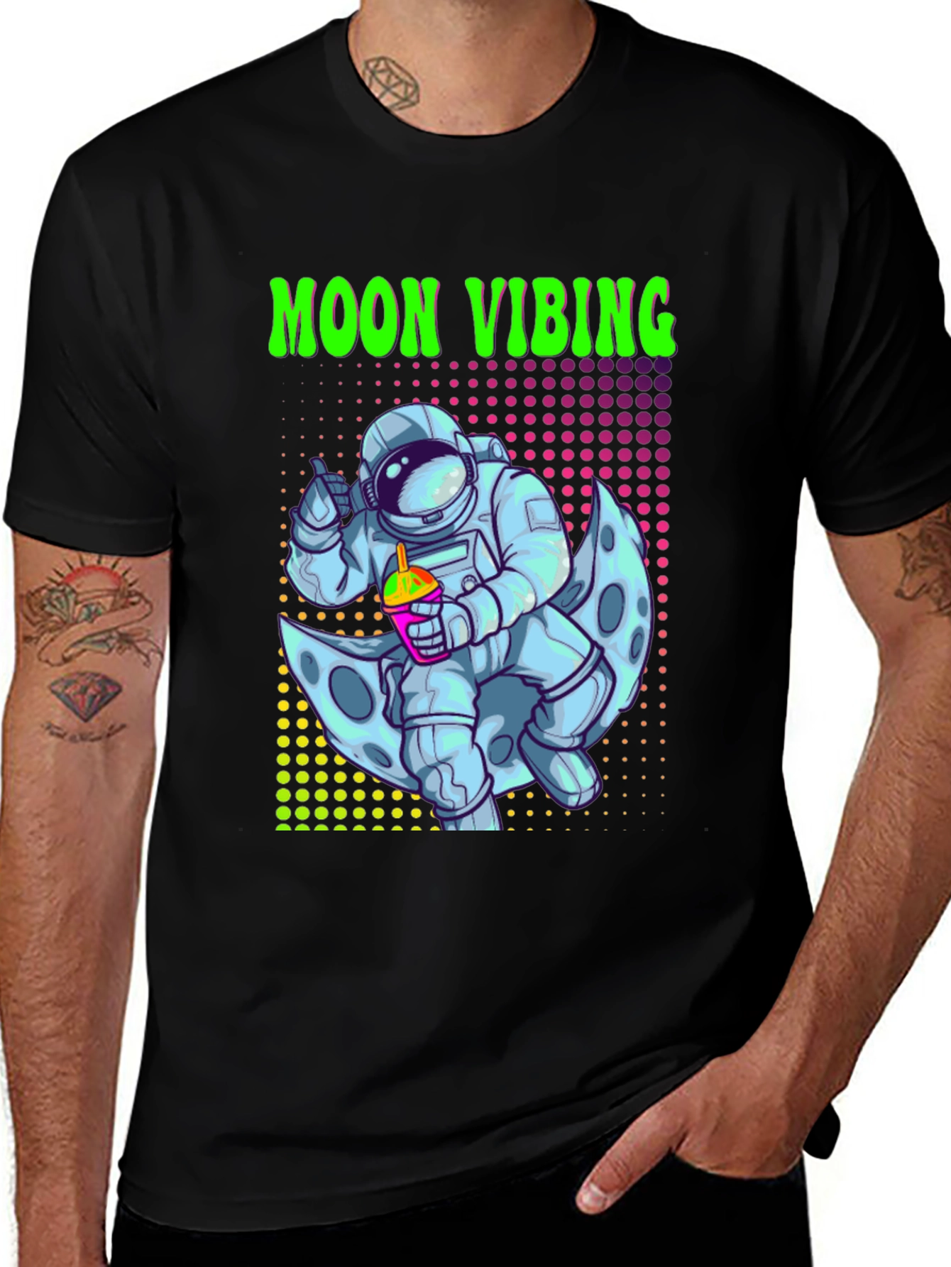 Moon Vibing Astronaut T-Shirt