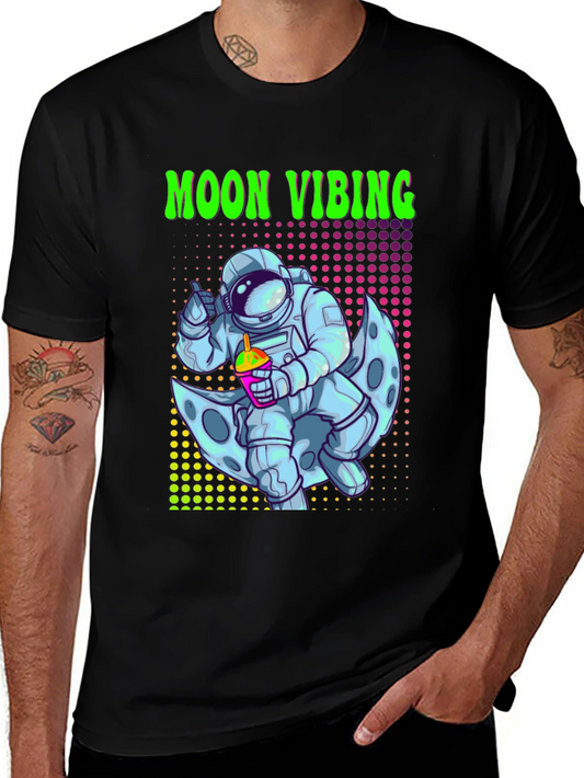 Moon Vibing Astronaut T-Shirt