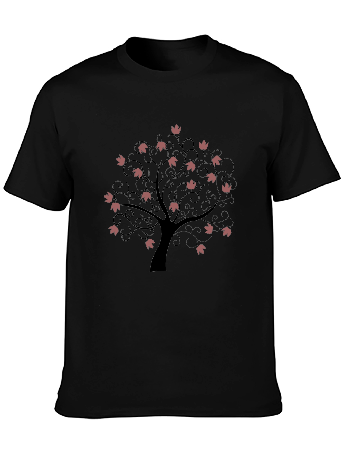 Nature Tree Black T-Shirt