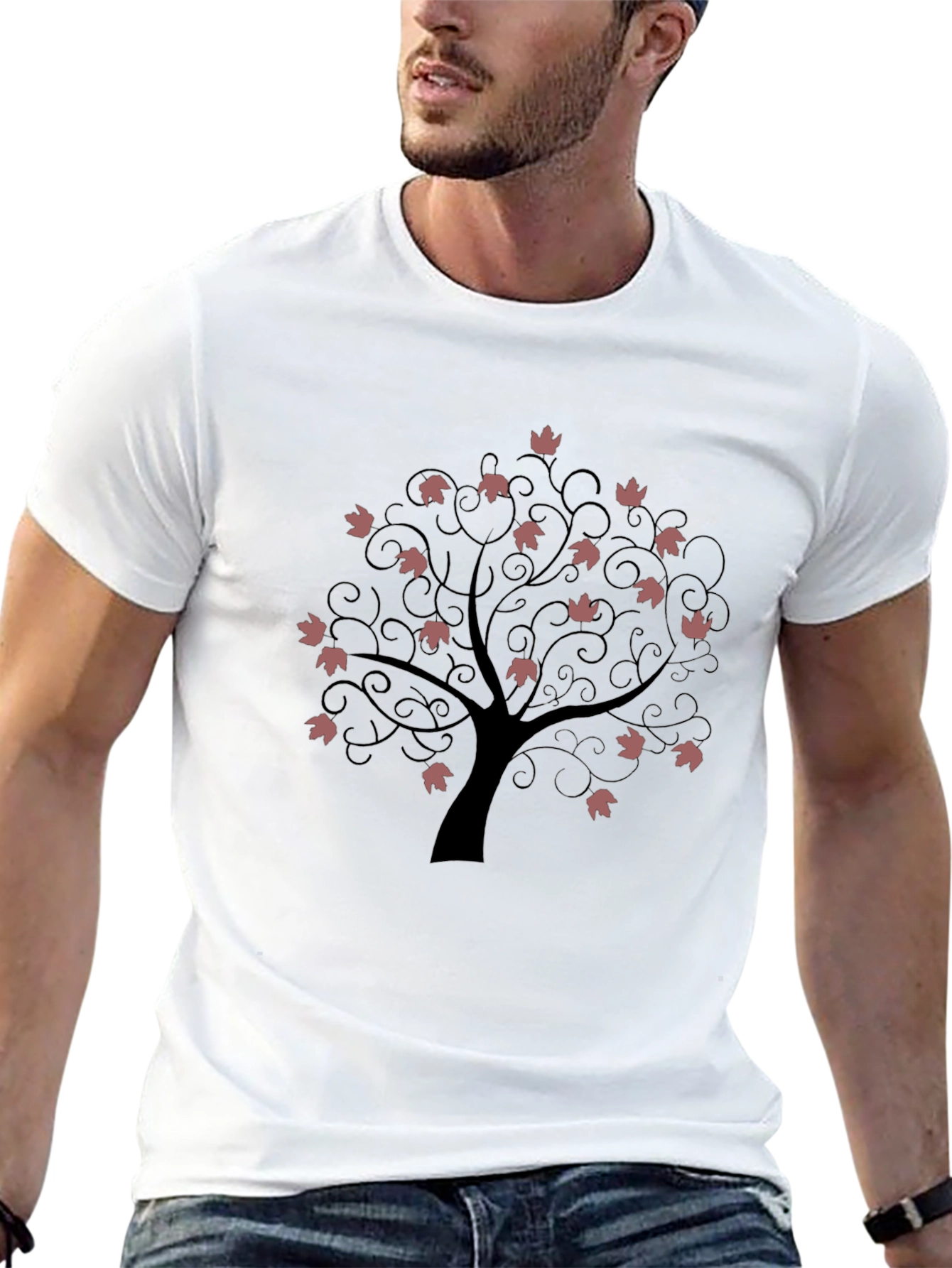 Nature Tree Black T-Shirt