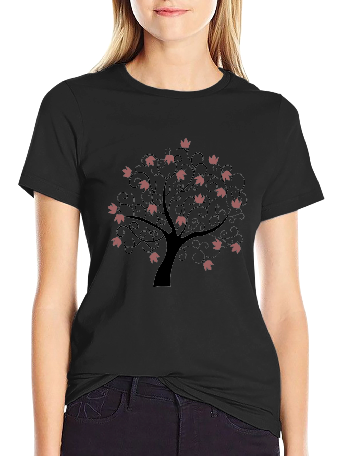 Nature Tree Black T-Shirt