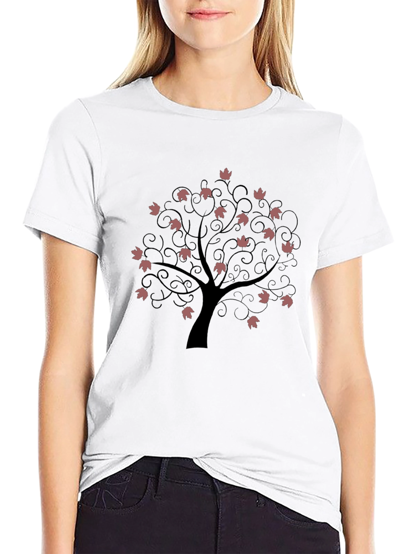 Nature Tree Black T-Shirt