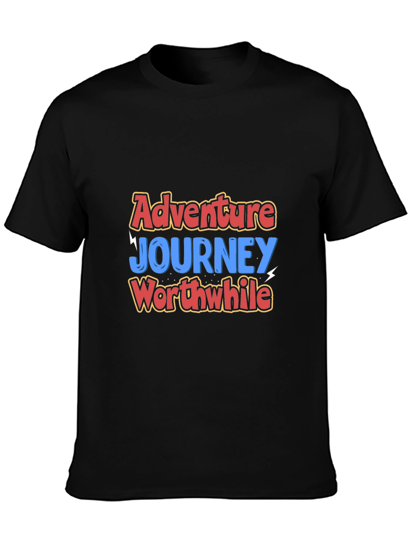 Adventure Journey Worthwhile Black T-Shirt