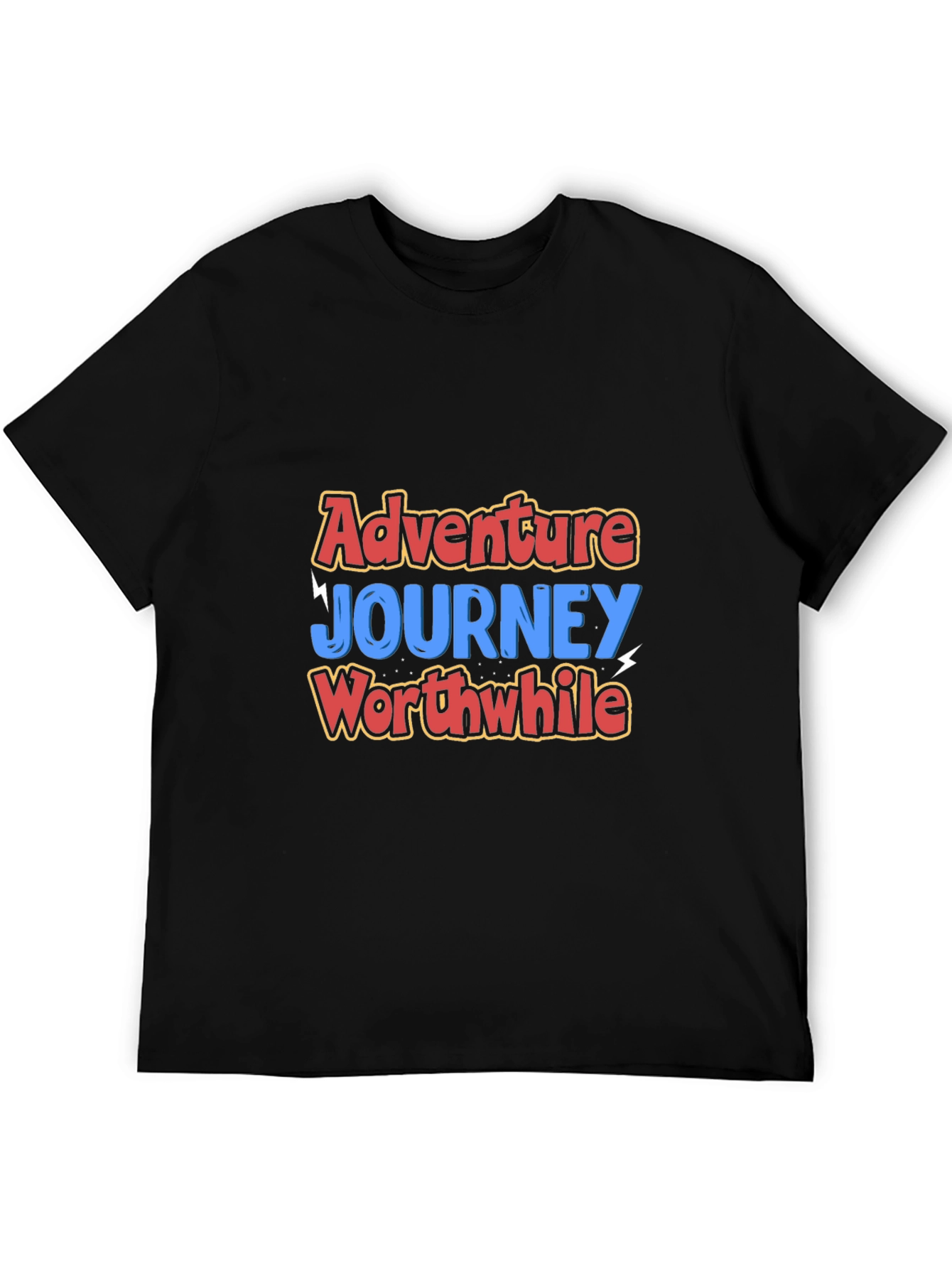 Adventure Journey Worthwhile Black T-Shirt