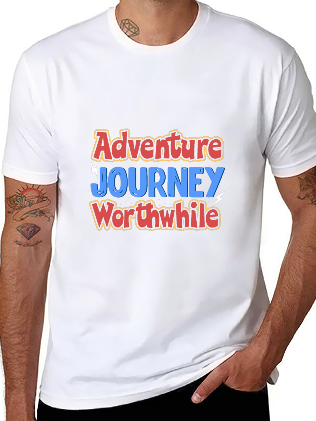 Adventure Journey Worthwhile Black T-Shirt