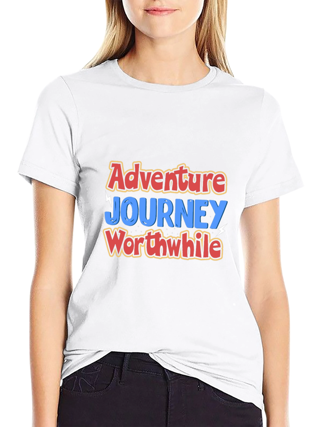 Adventure Journey Worthwhile Black T-Shirt