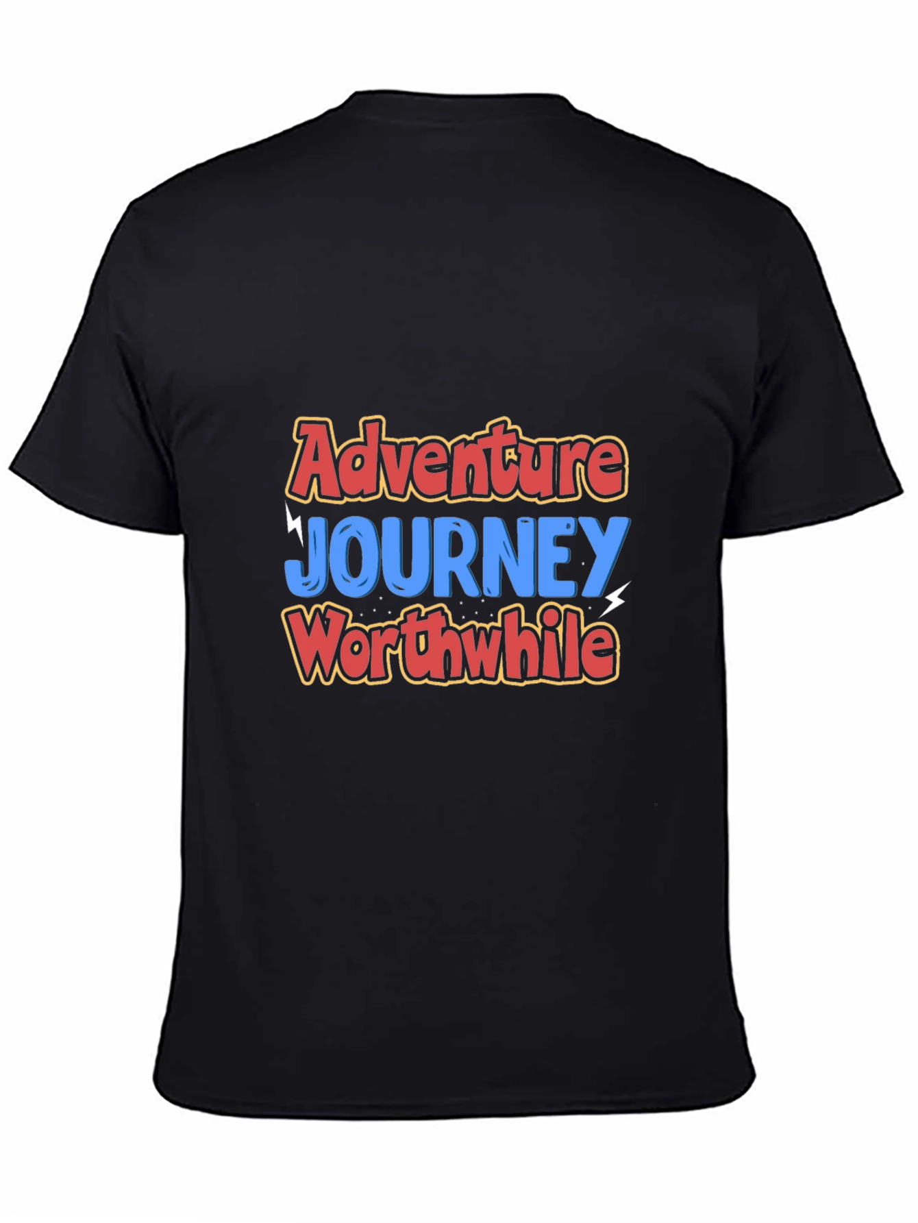 Adventure Journey Worthwhile Black T-Shirt
