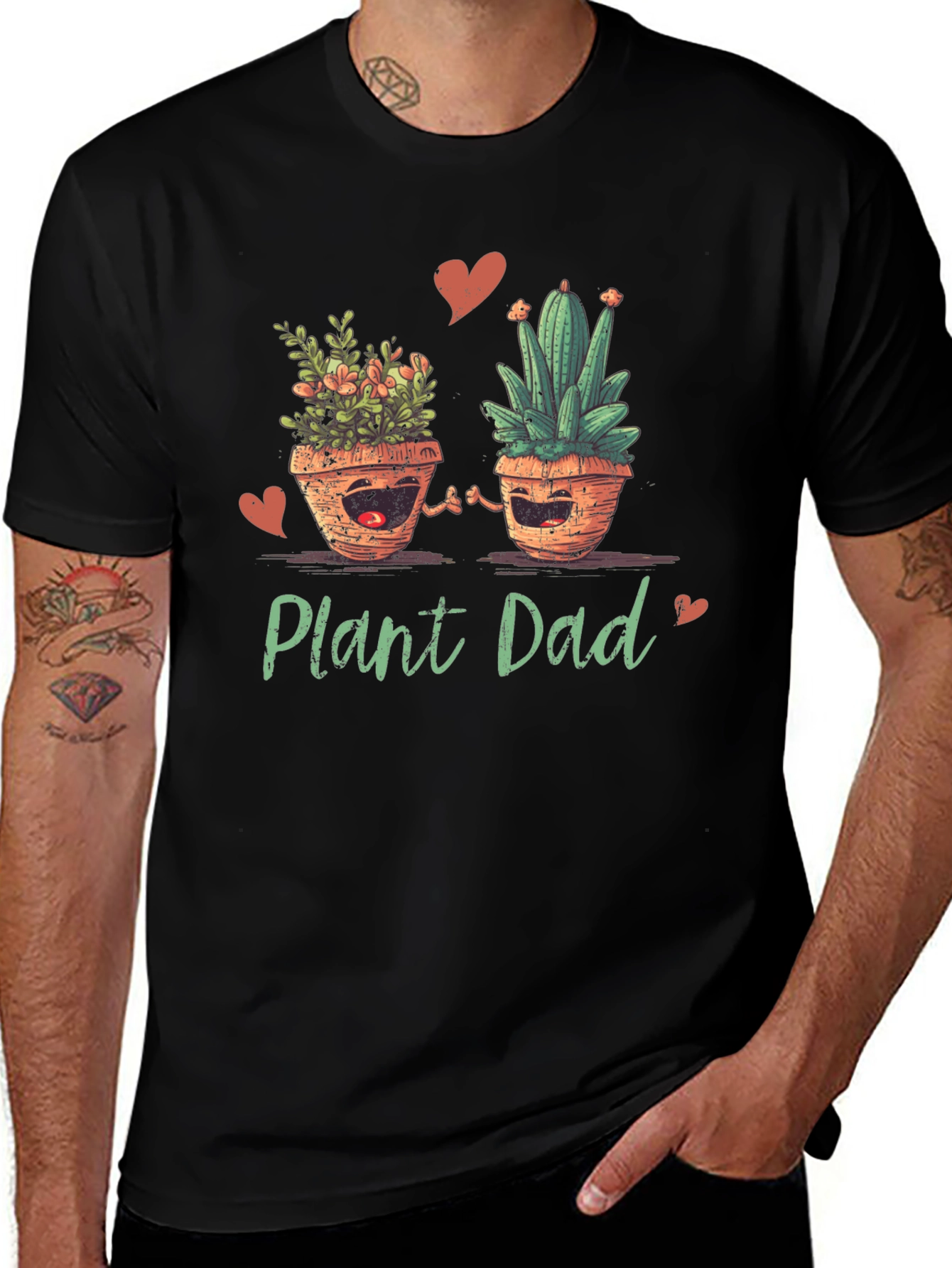 Plant Dad Graphic T-Shirt - Cute Gardener Tee