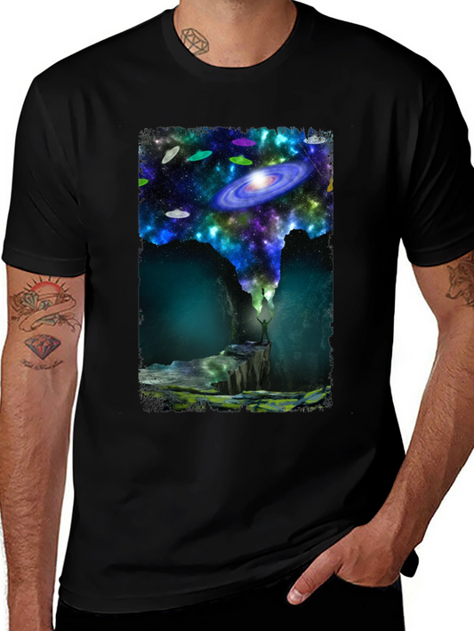 Cosmic Explorer Black T-Shirt