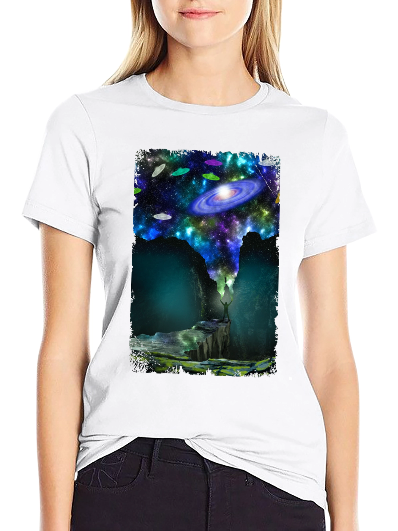 Cosmic Explorer Black T-Shirt