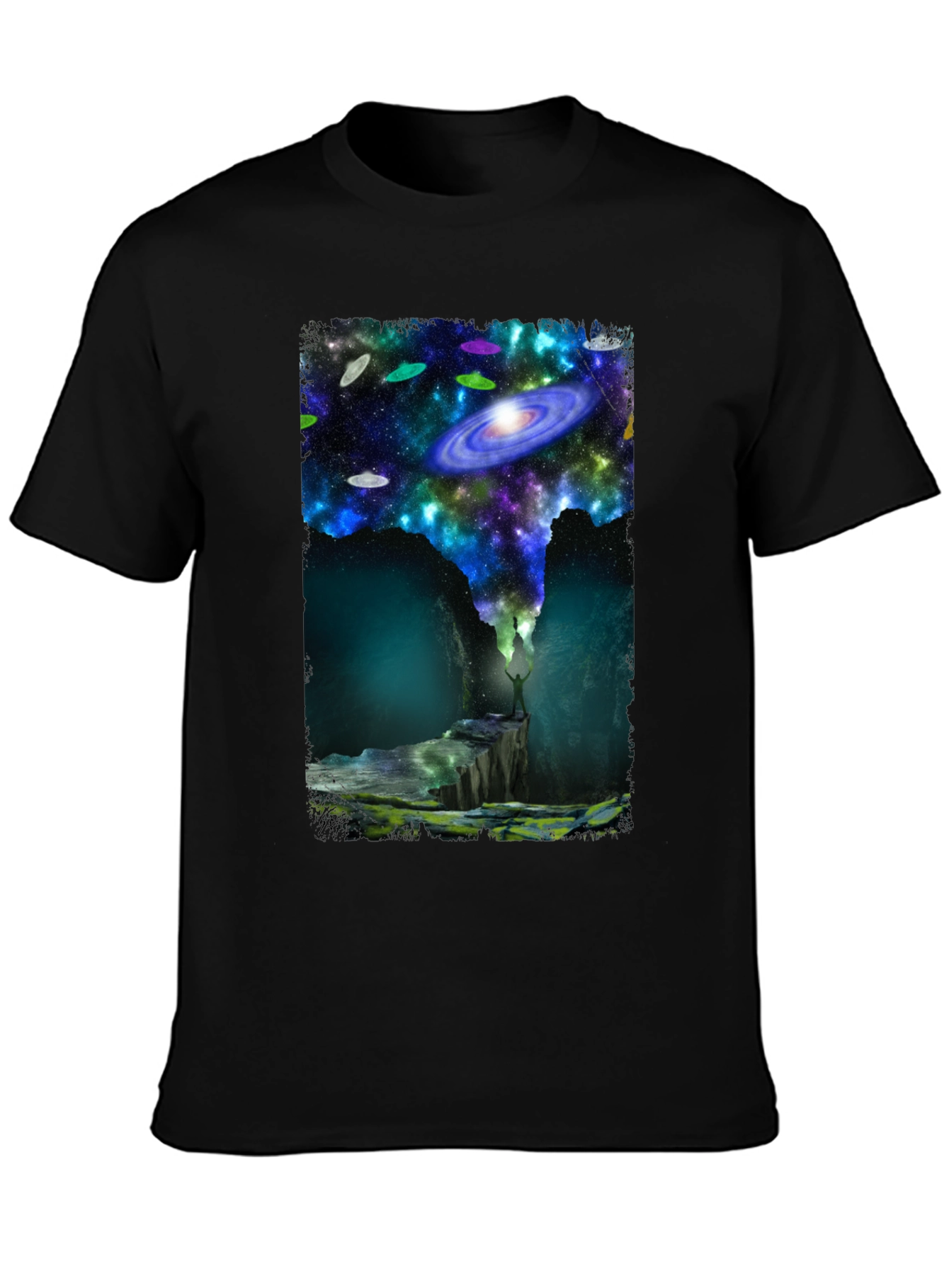Cosmic Explorer Black T-Shirt