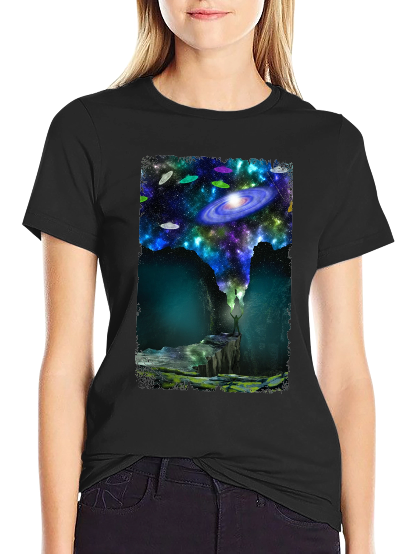 Cosmic Explorer Black T-Shirt