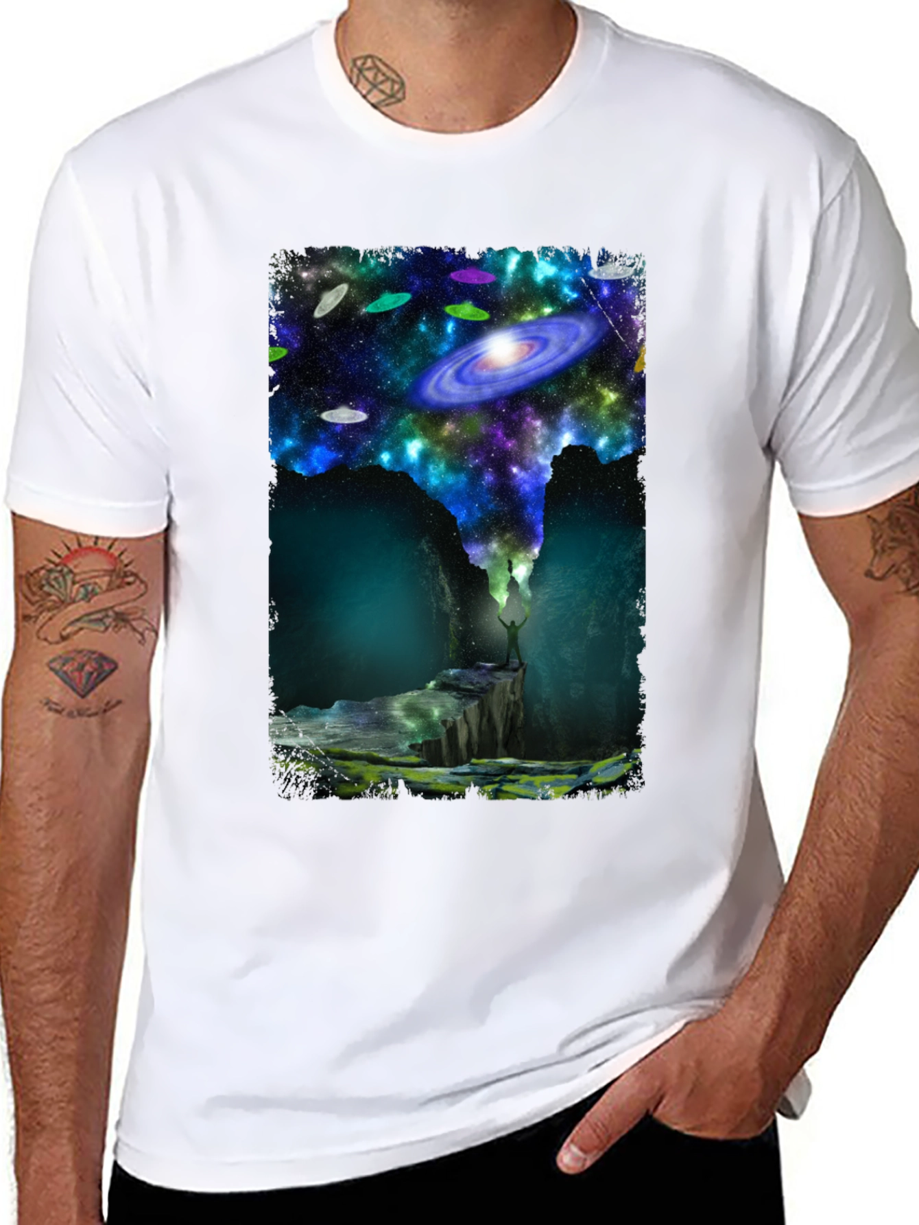 Cosmic Explorer Black T-Shirt