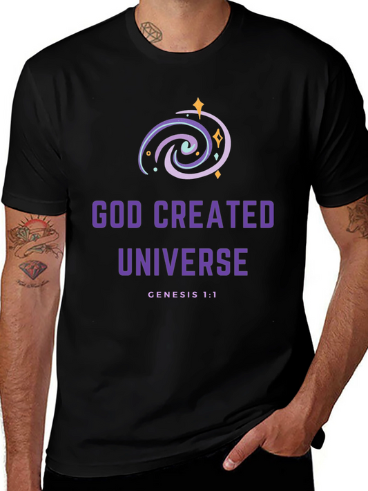 God Created Universe Graphic Tee