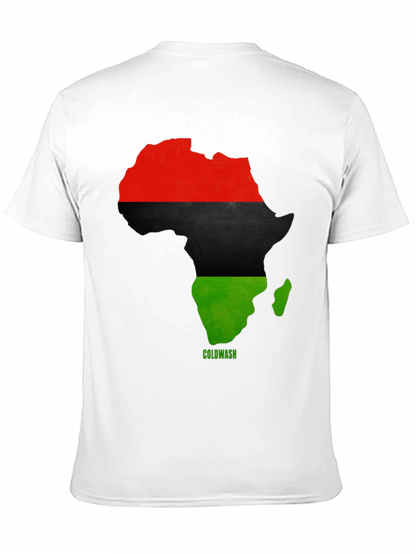 Africa Map T-Shirt - Red Black Green Pride
