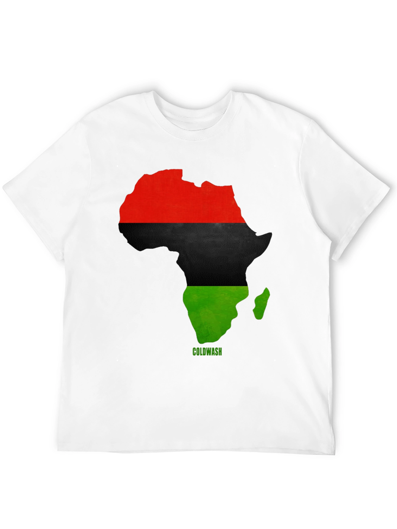Africa Map T-Shirt - Red Black Green Pride