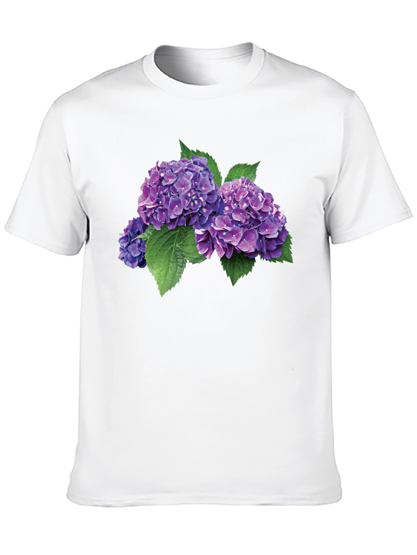 Hydrangea Flower Graphic Tee - Stylish Comfort
