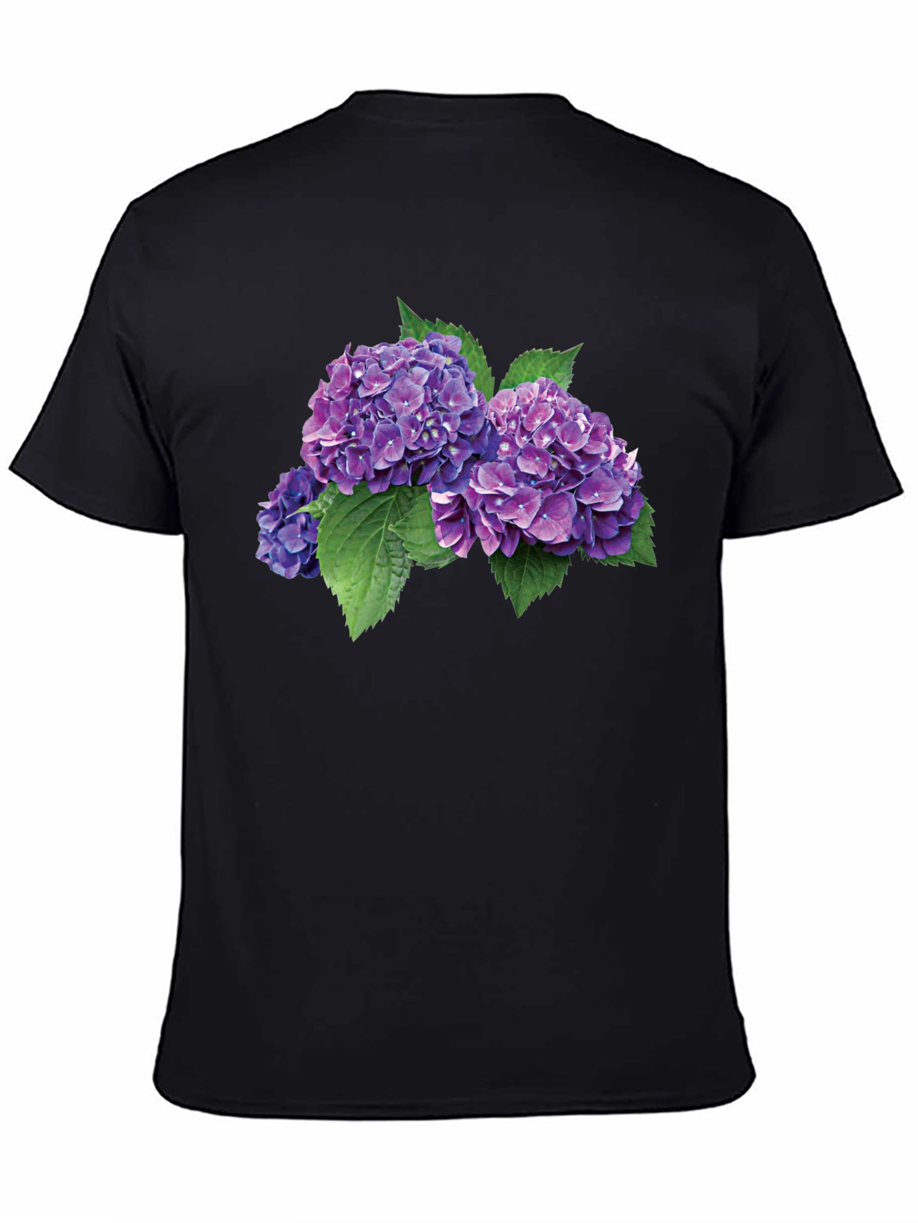 Hydrangea Flower Graphic Tee - Stylish Comfort
