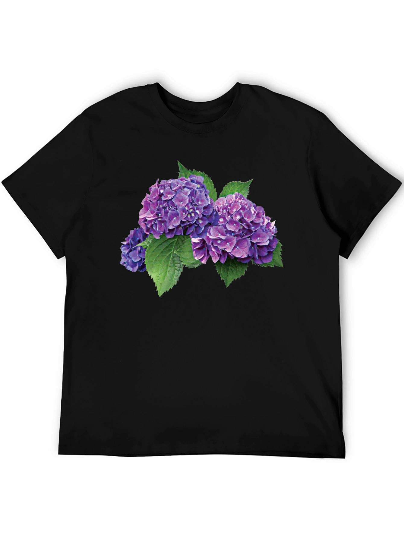 Hydrangea Flower Graphic Tee - Stylish Comfort