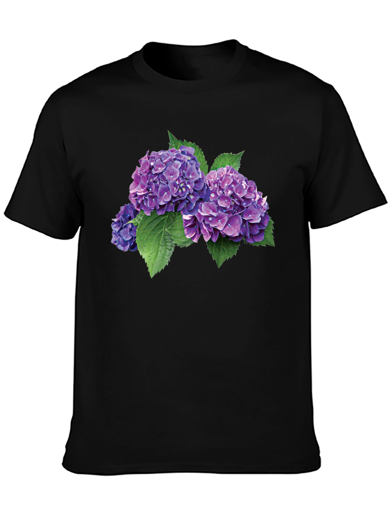 Hydrangea Flower Graphic Tee - Stylish Comfort