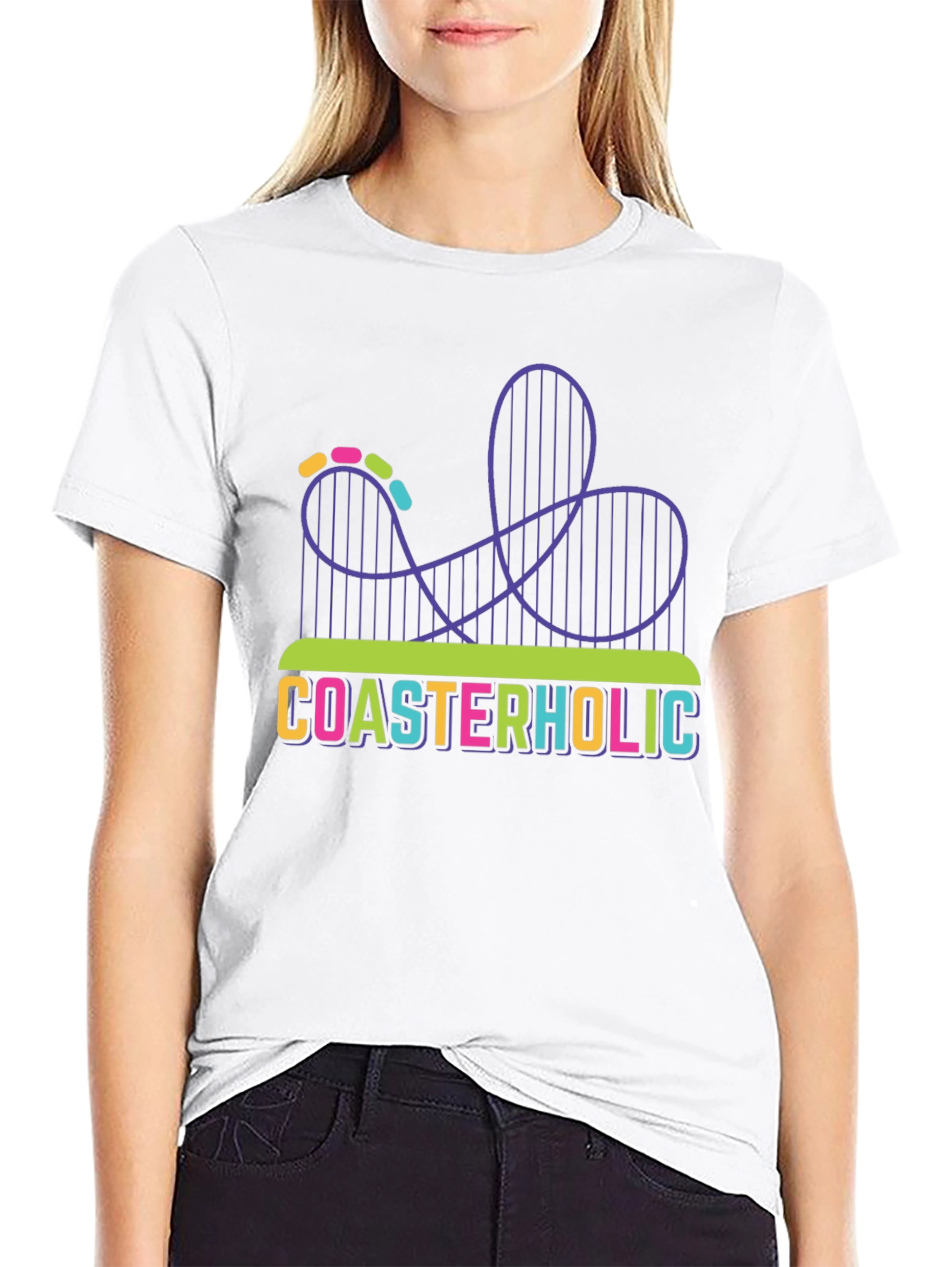 Coasterholic Graphic Tee - Thrill Ride Design