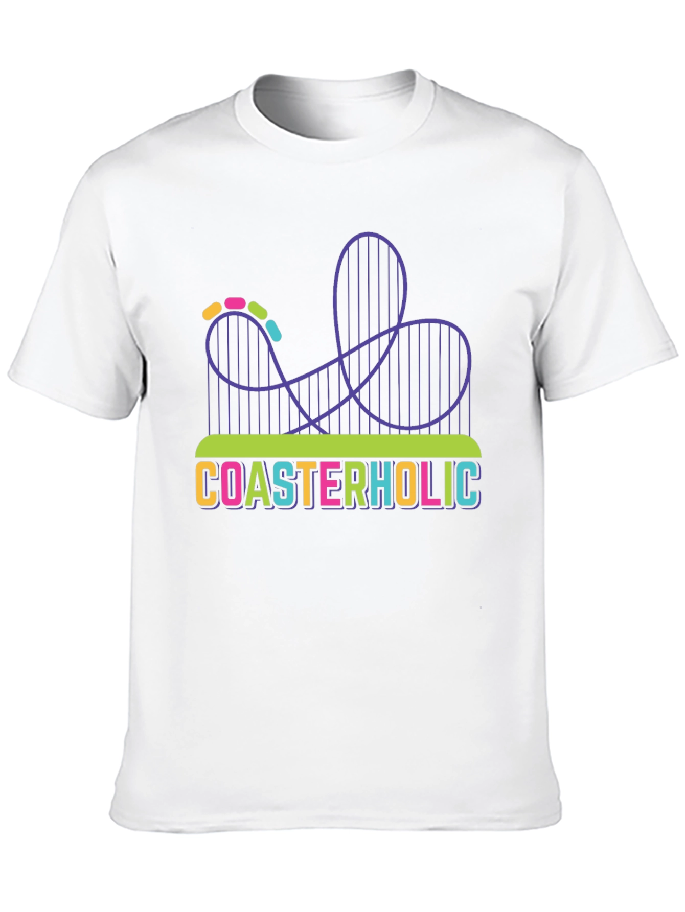 Coasterholic Graphic Tee - Thrill Ride Design