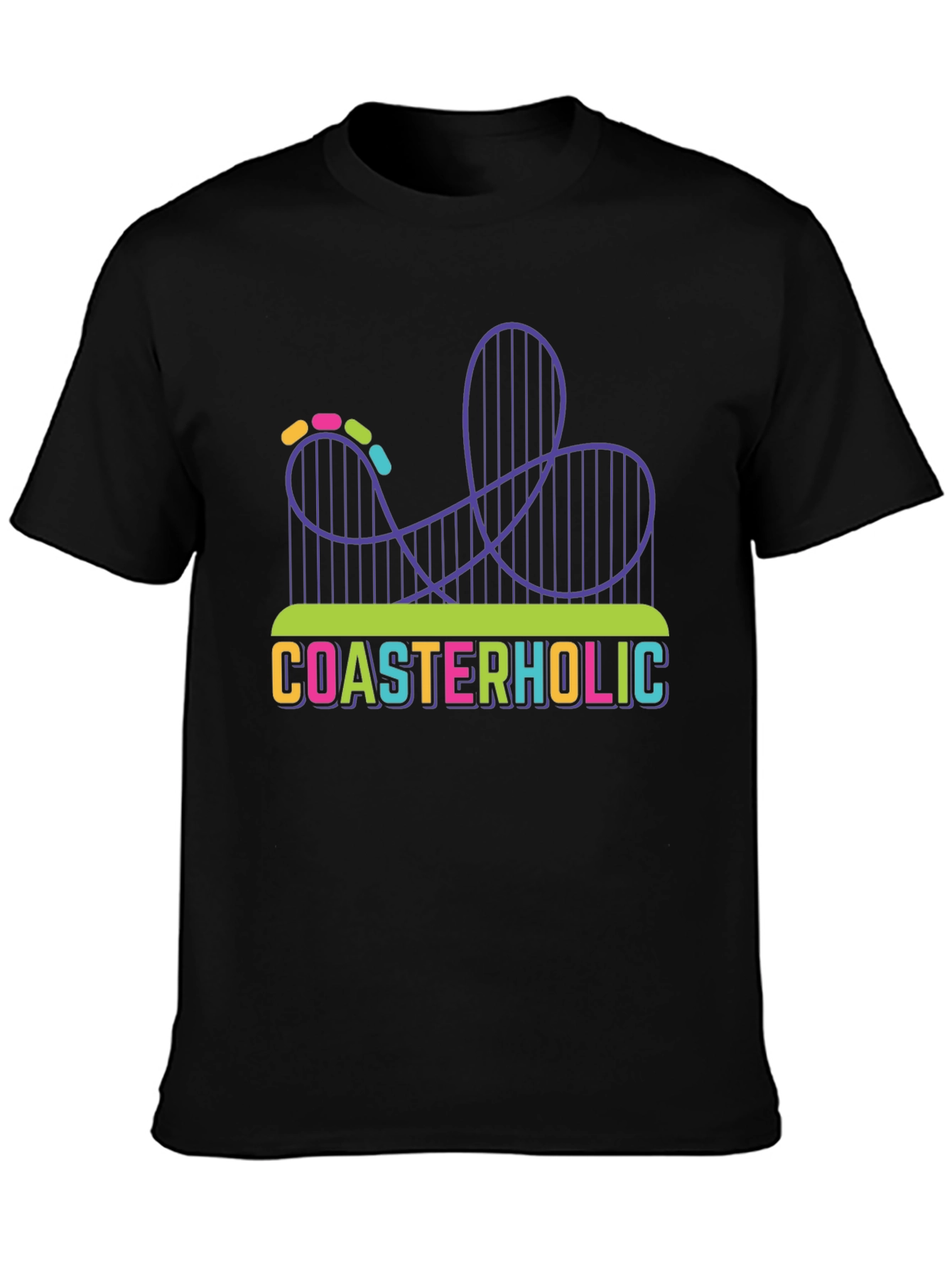 Coasterholic Graphic Tee - Thrill Ride Design