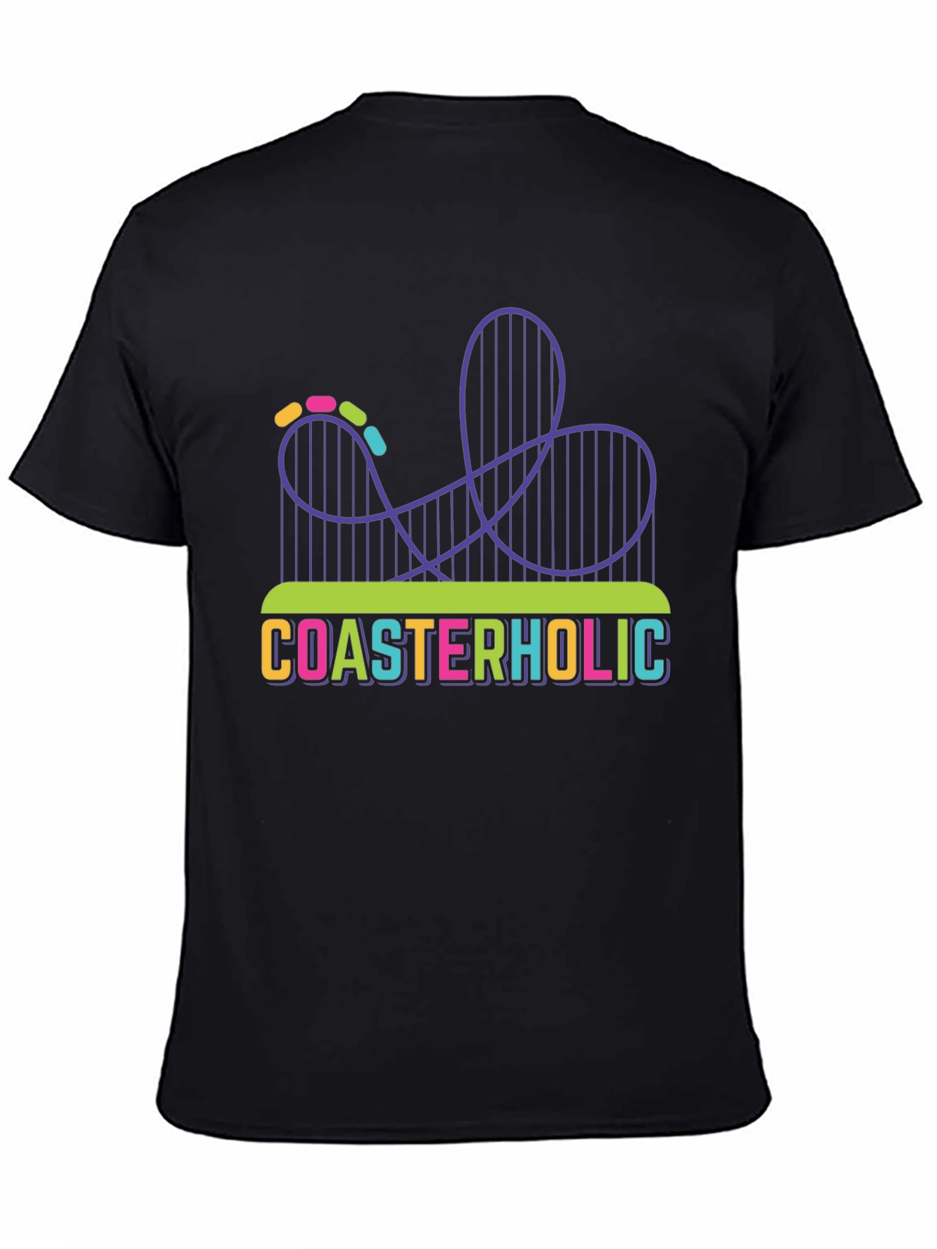 Coasterholic Graphic Tee - Thrill Ride Design