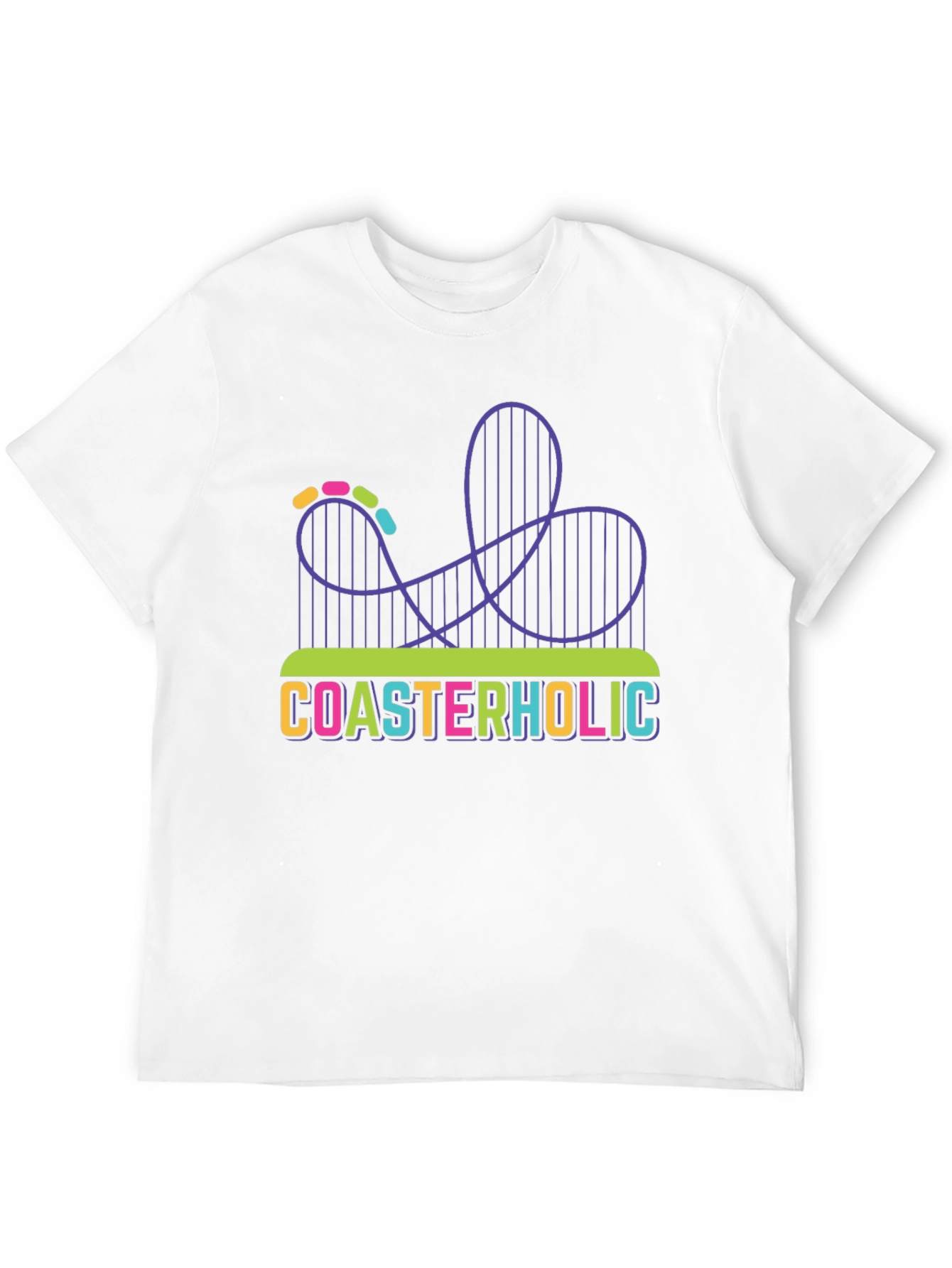 Coasterholic Graphic Tee - Thrill Ride Design