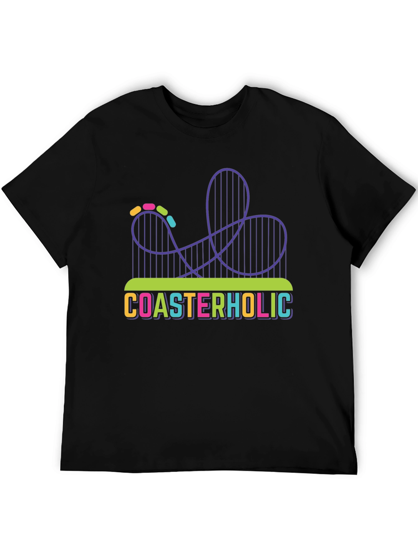 Coasterholic Graphic Tee - Thrill Ride Design
